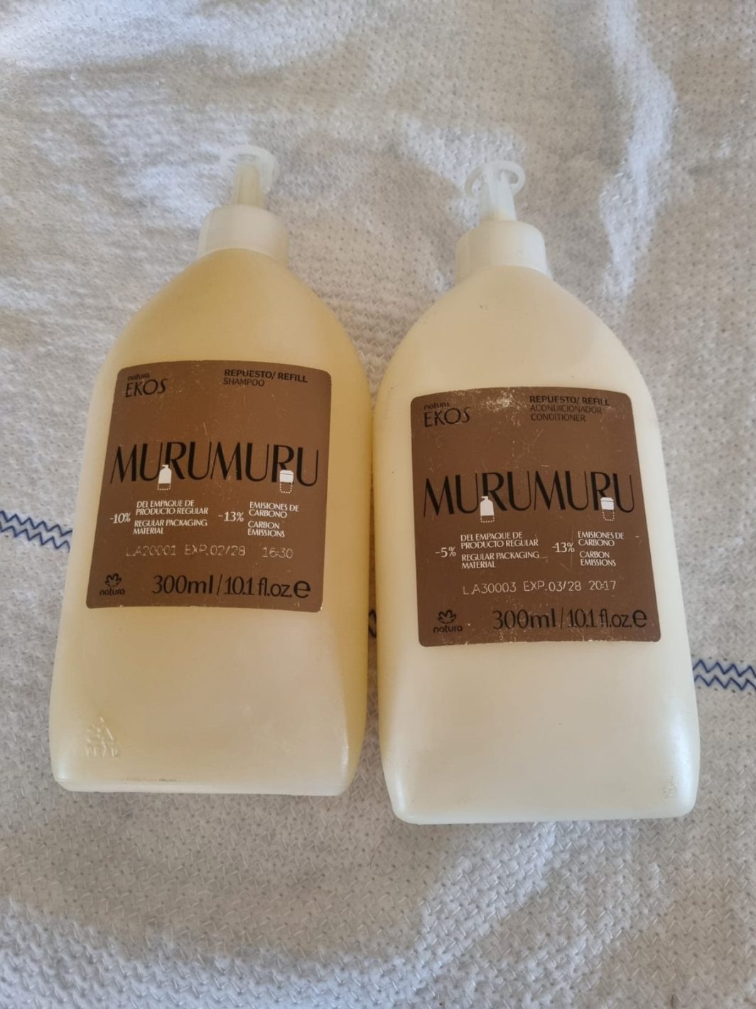 Set Repuesto Shampoo + Acondicionador Murumuru 300 ml