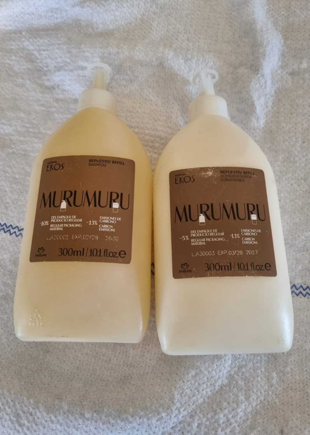 Set Repuesto Shampoo + Acondicionador Murumuru 300 ml